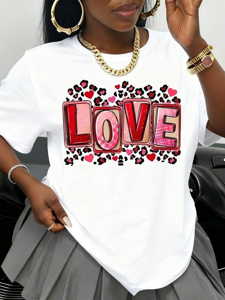 T-shirt femme col rond tendance