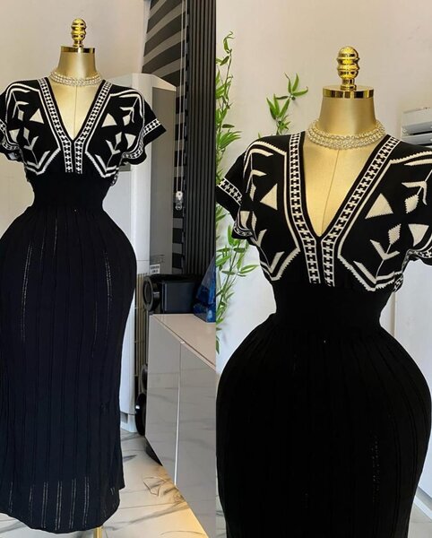 Robe Noire Élégante Femme