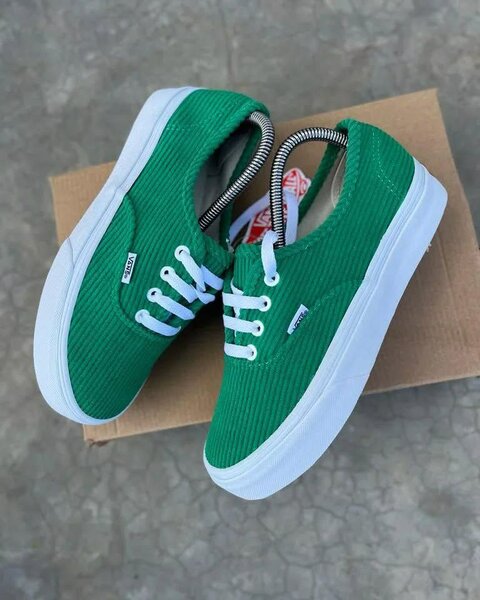 Sneakers en toile vertes