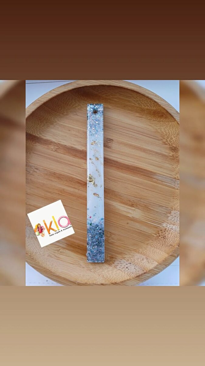 Marque page en resine