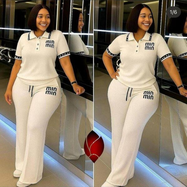 Ensemble femme chic : polo et pantalon confortable