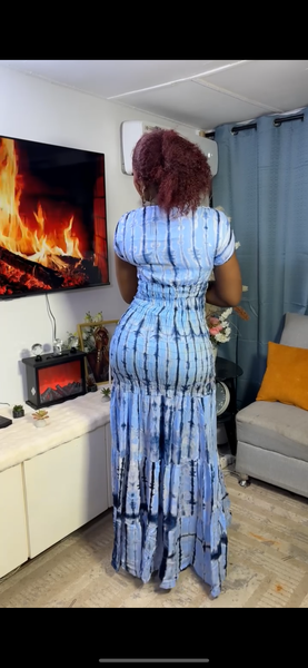 Robe maxi bohème ethnique