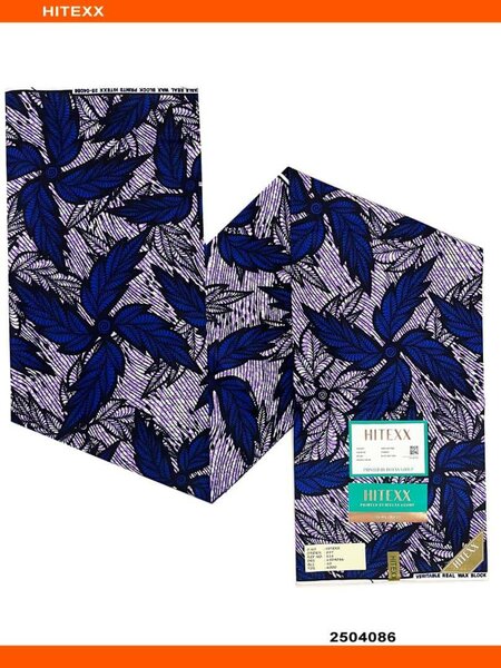 Tissu Wax Africain Bleu