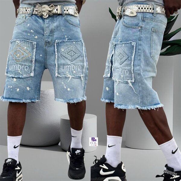 Shorts en Jean Stylisés Hombre
