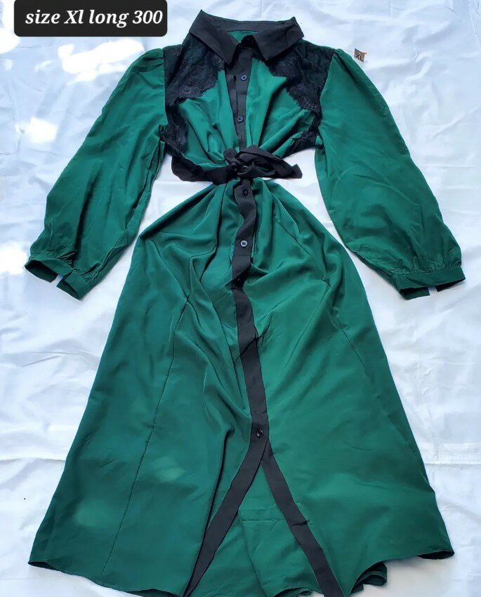 Stylish women's dress green