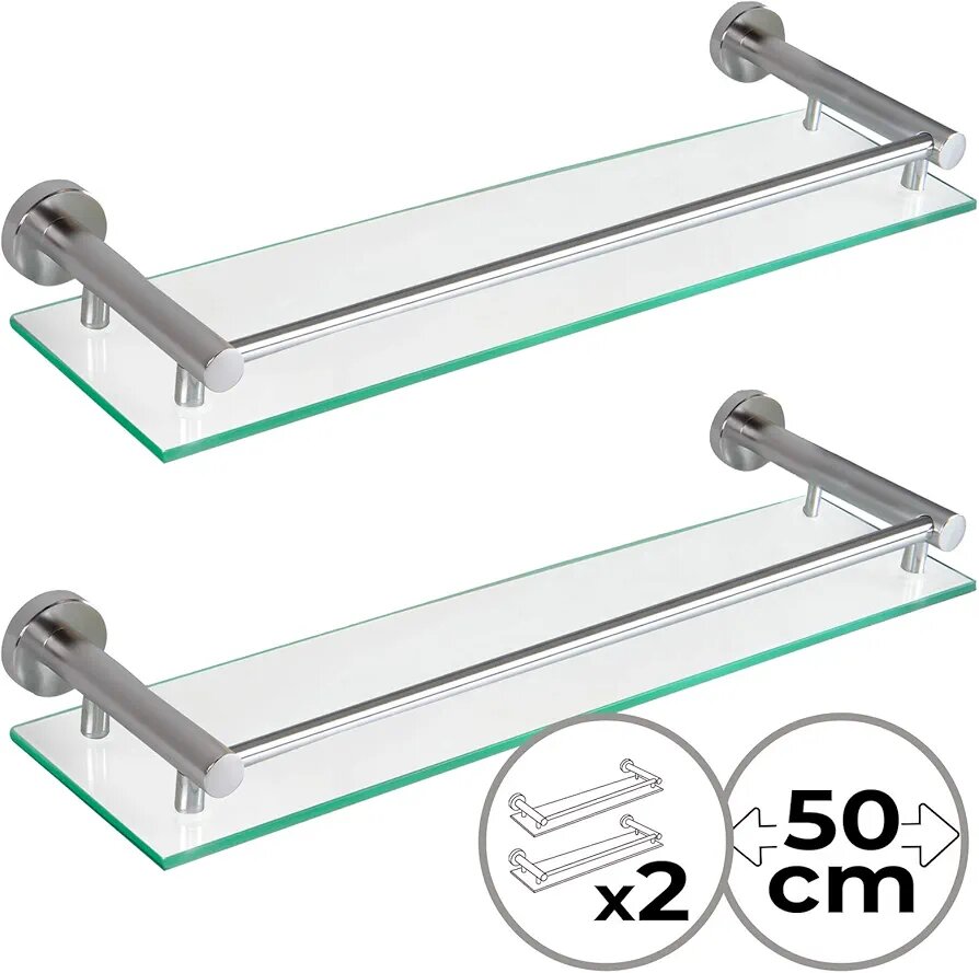 Modern Glass Bathroom Shelf