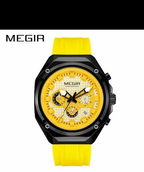 Montre MEGIR Chronographe Jaune