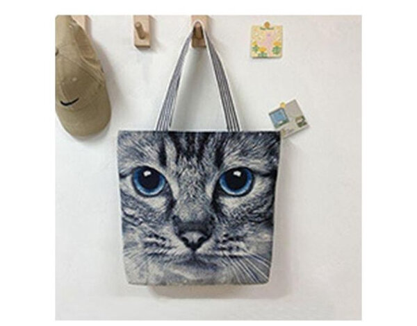 Sac cabas motif chat