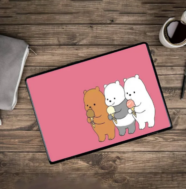 Bare Bears Laptop Back Skin Vinyl Stickers Decal for 13 14 15 15.6 inches Laptop