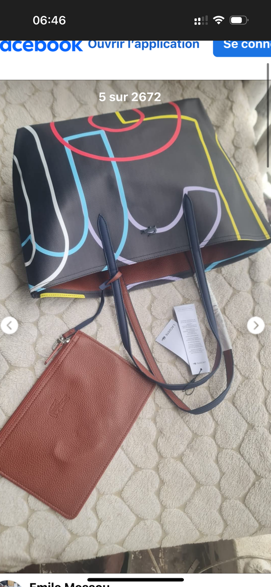 Sac cabas moderne coloré