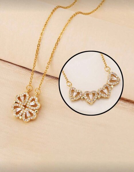 Collier en or avec pendentif en zircon