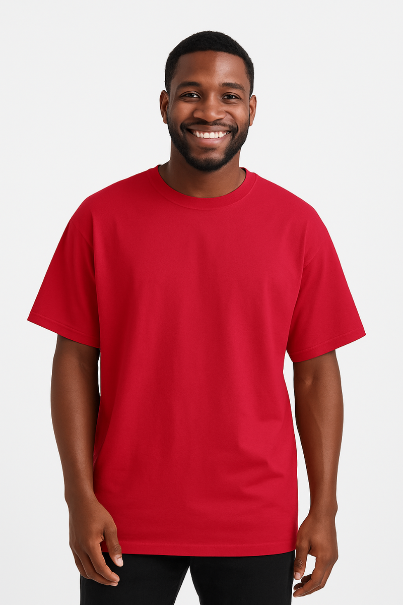 T-shirt unisexe rouge confortable