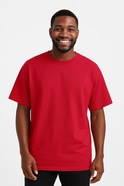 T-shirt unisexe rouge confortable