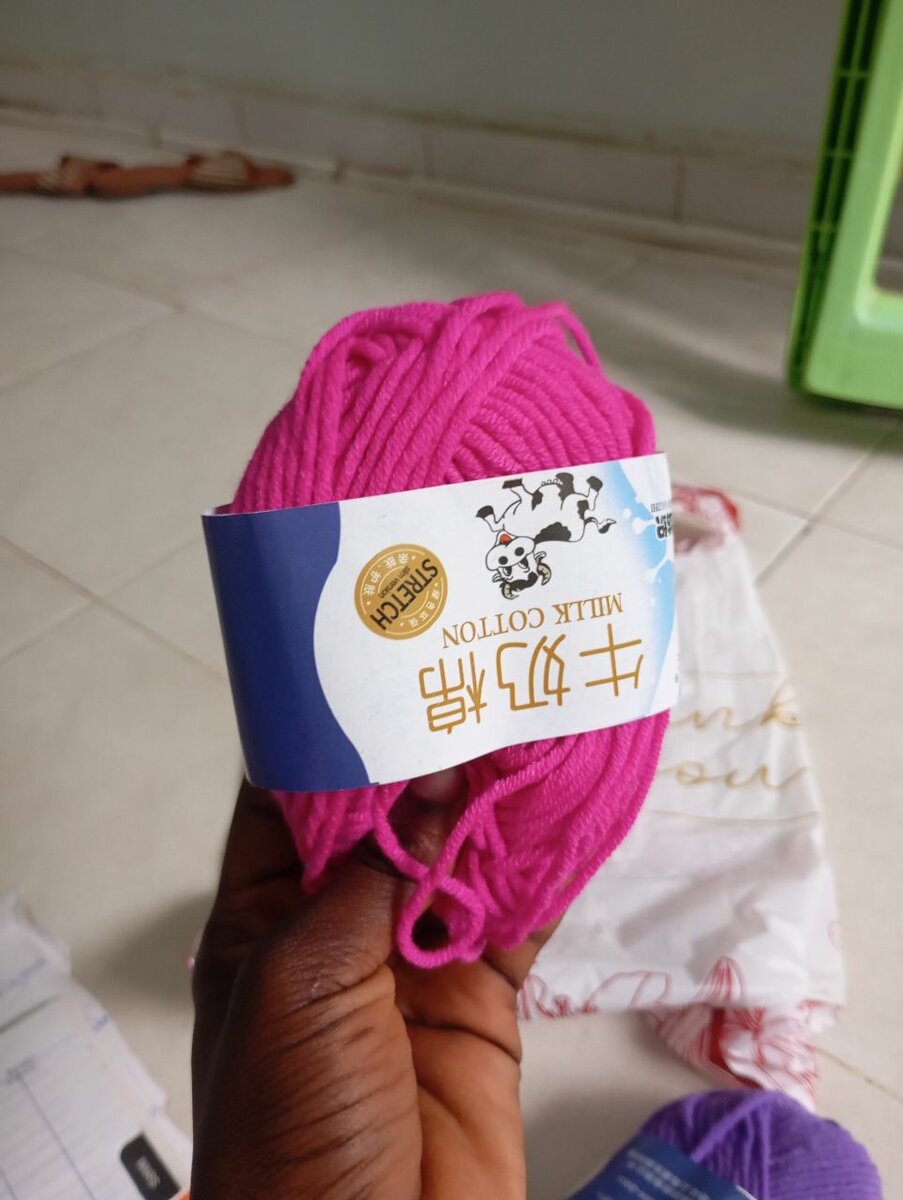 Lot de 5 Fil de coton coloré