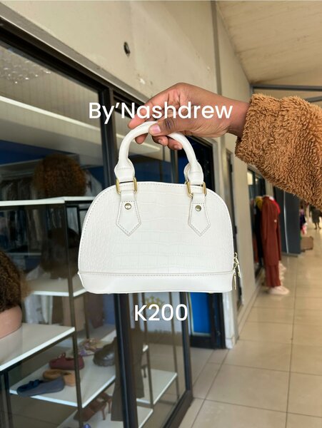 Women's small white handbag