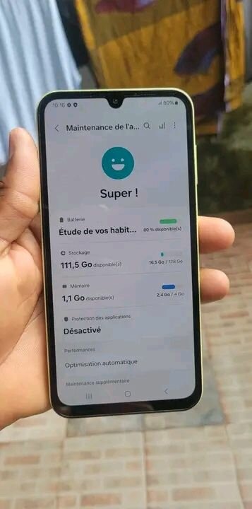 Smartphone Samsung Jaune