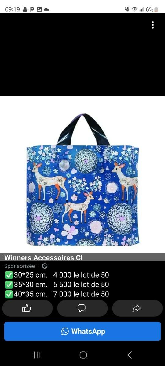 Sac emballages plastique lot de 50