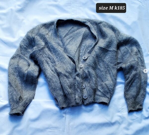 Comfortable women's cardigan grey