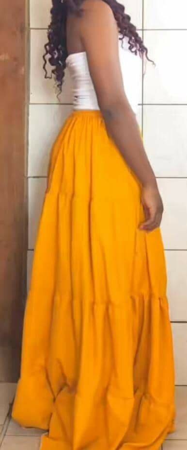 Robe longue en coton