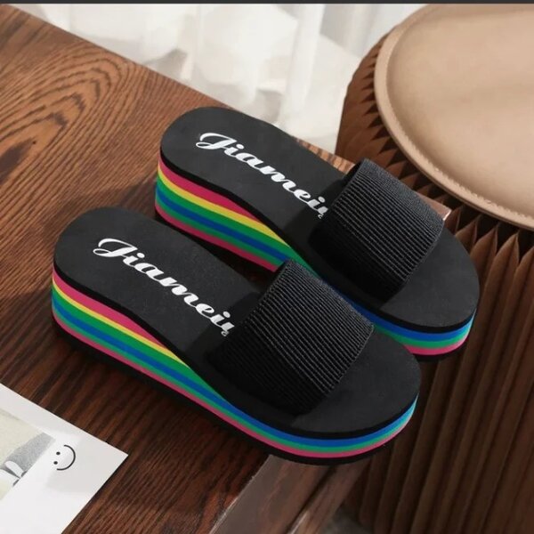 Rainbow slipper