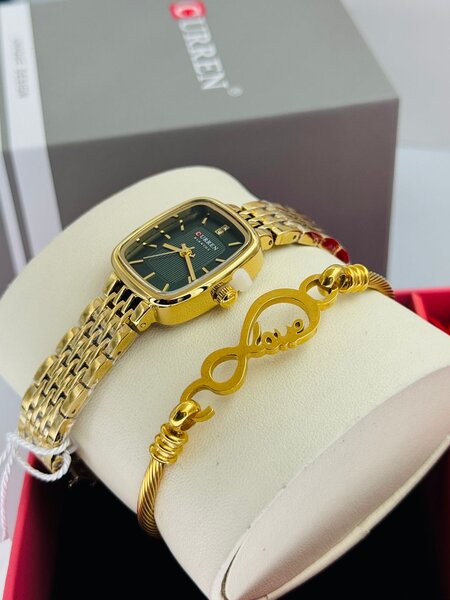 Montre Curren en or avec bracelet