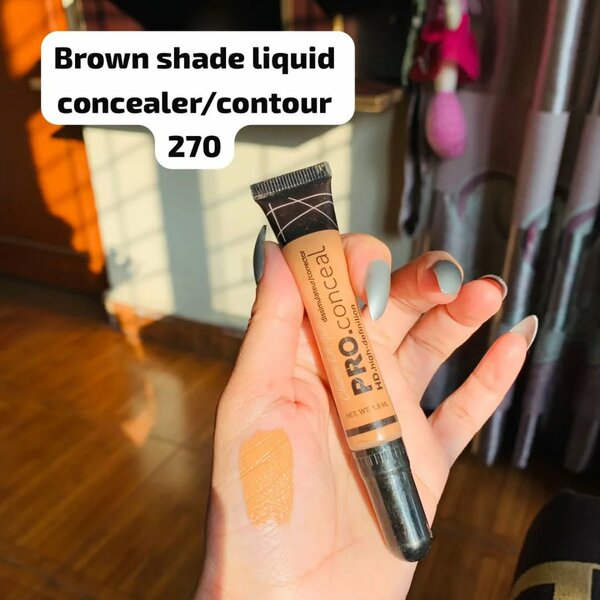 Brown shade liquid concealer 