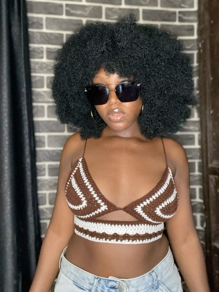 Haut crochet style bikini