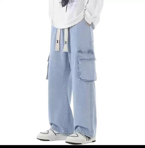Pantalon cargo ample homme
