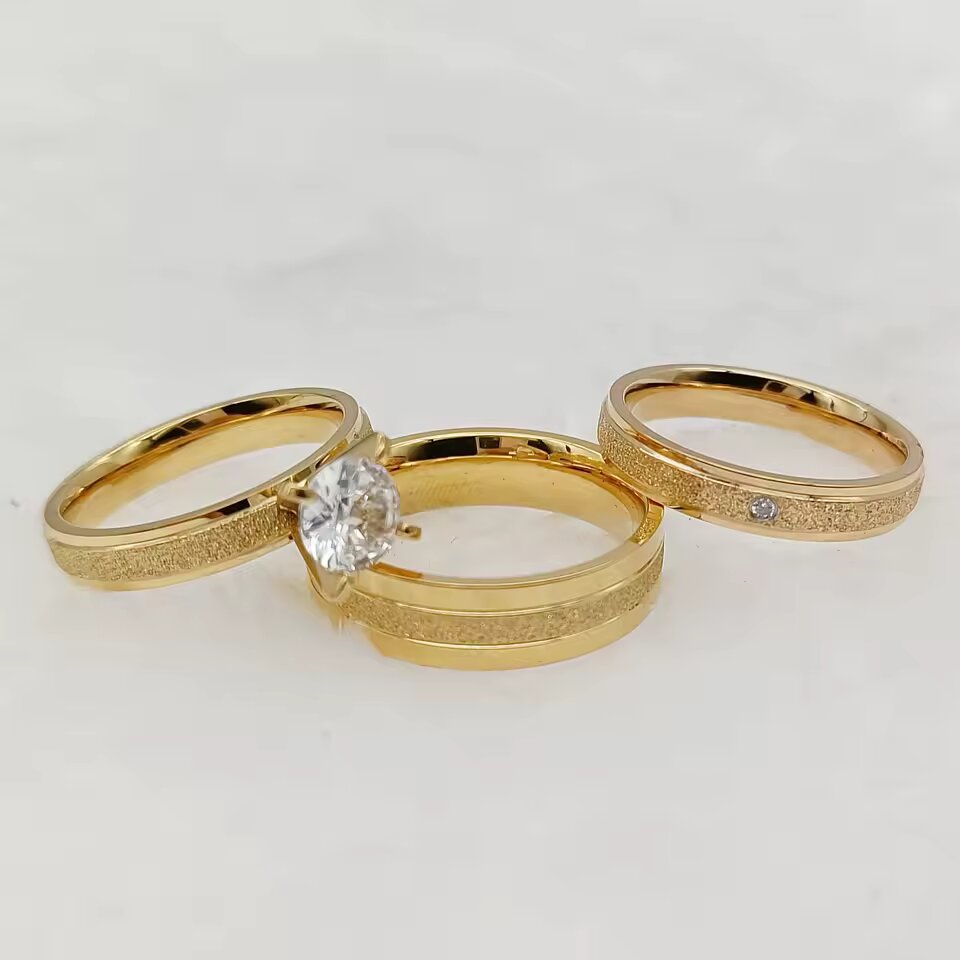 Ensemble Bagues en Or avec Diamant