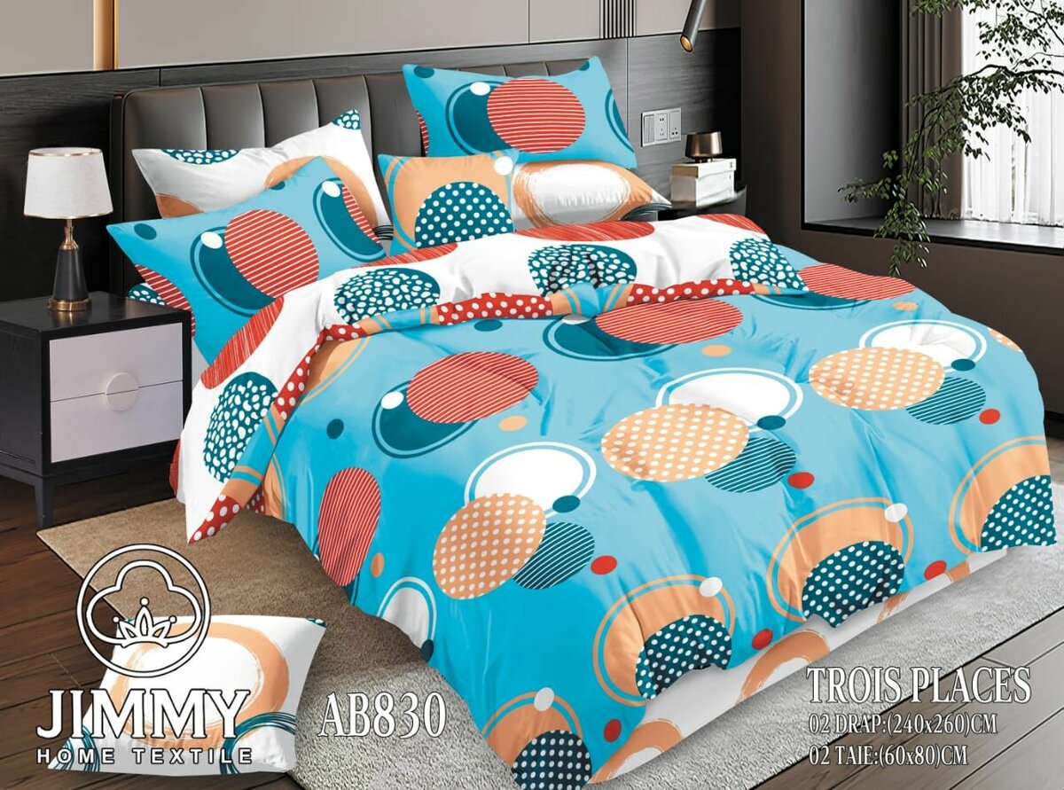 Joli drap Design Trois Places