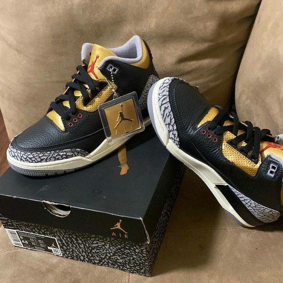 Air Jordan 3 Black Gold Homme