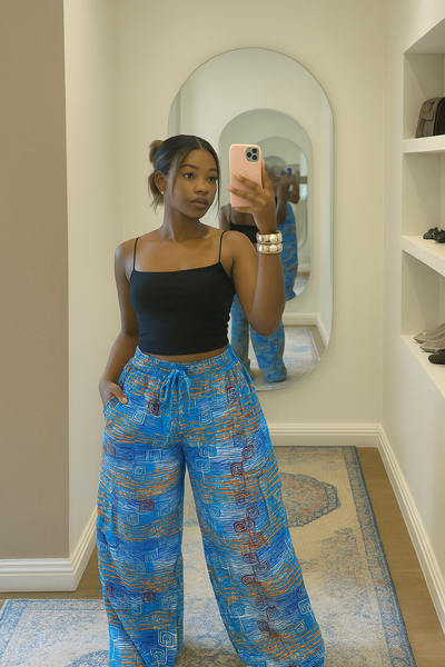 Pantalons Éthniques Colorés Femme