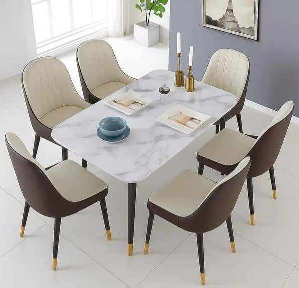 Table à manger moderne en marbre