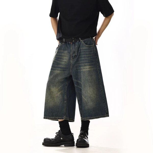Short en jean ample pour homme