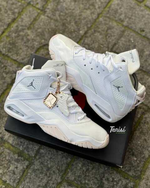 Baskets montantes blanches homme