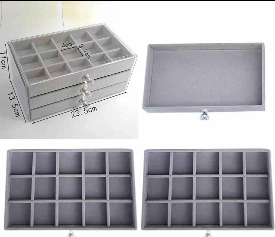 Boîte à bijoux 3 tiroirs