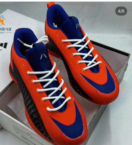 Sneakers rouges et bleus sport