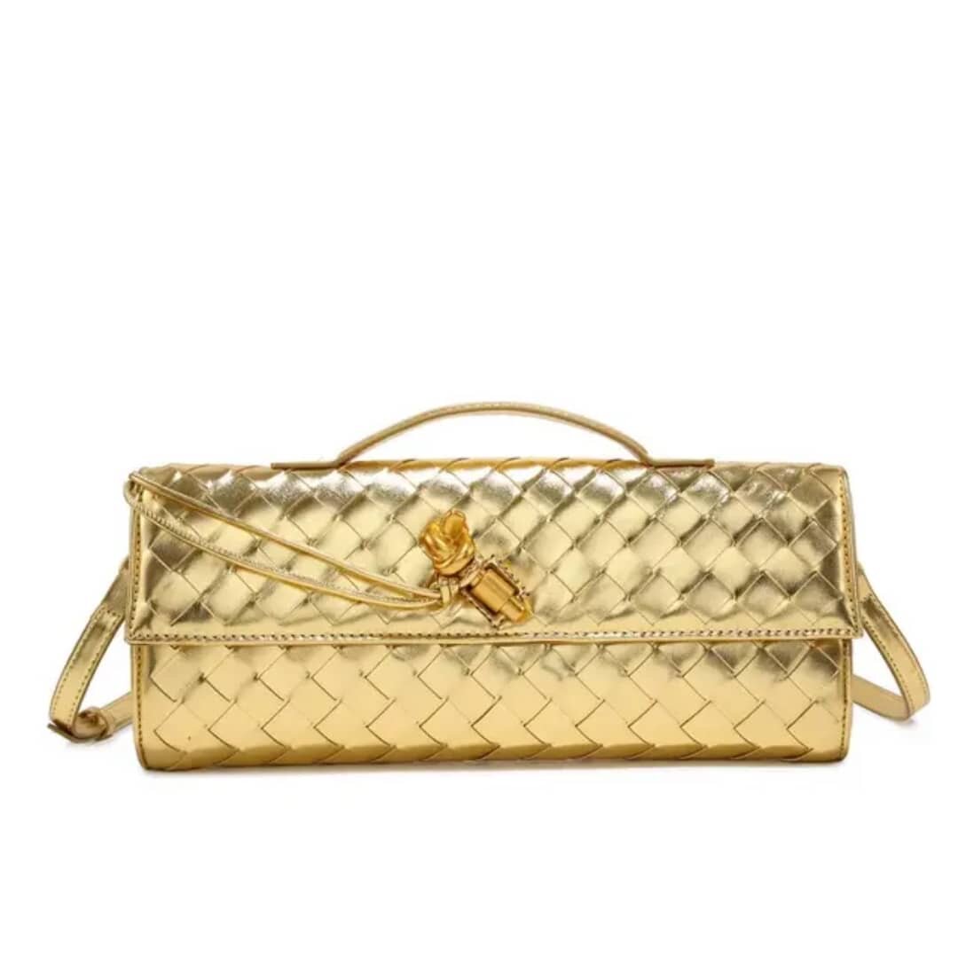 Pochette tressée élégante