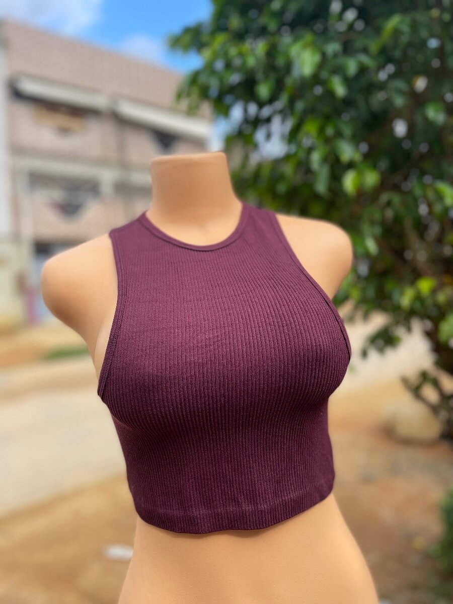 Top court rose pour femme