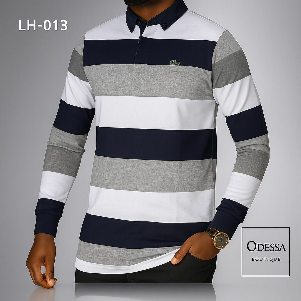 Polo homme manches longues