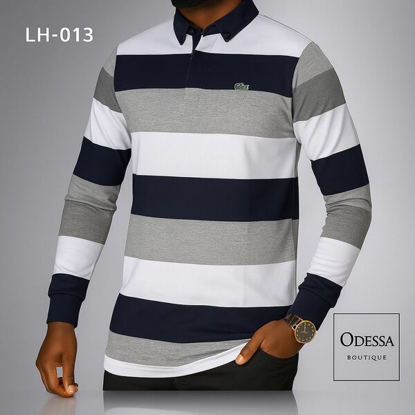 Polo homme manches longues