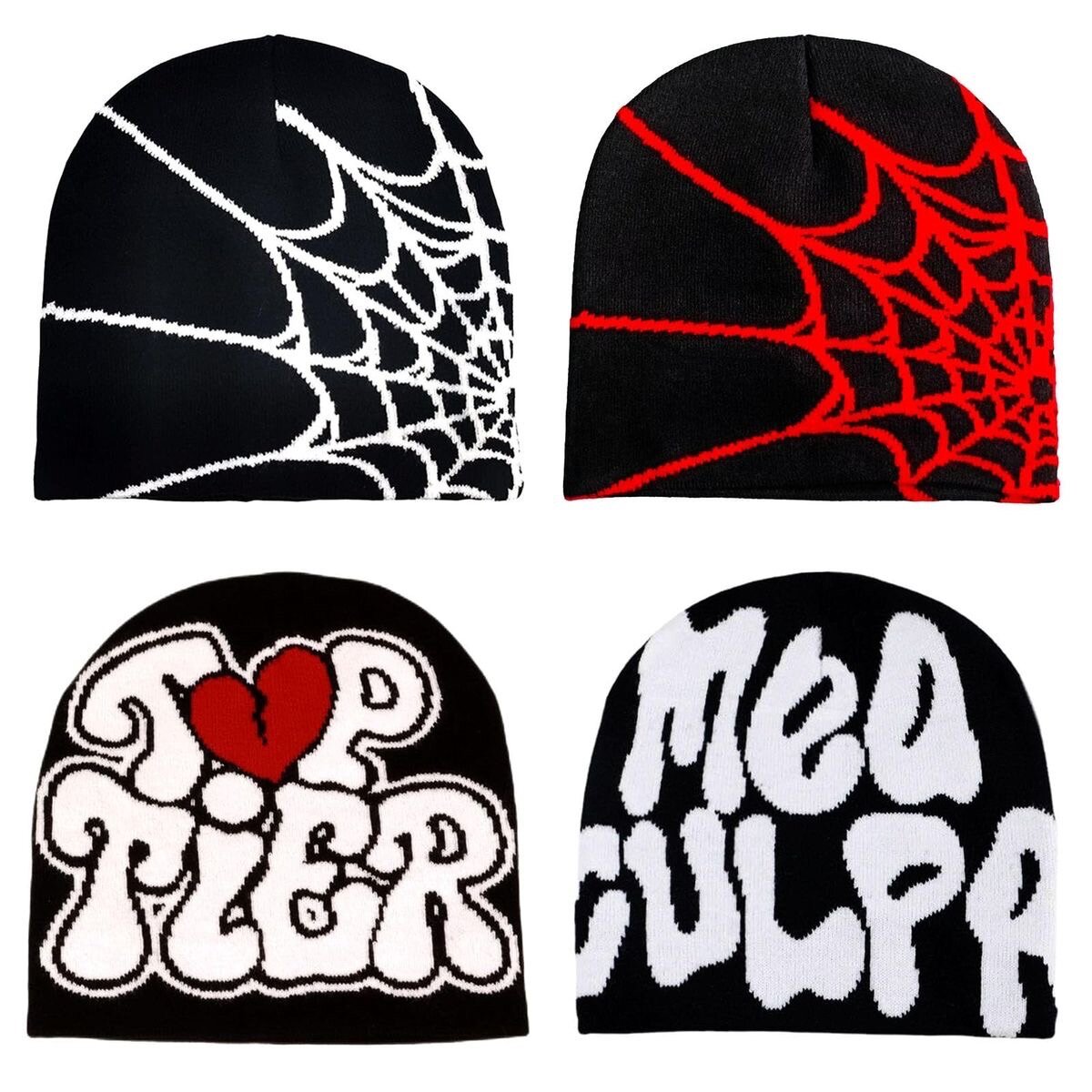 Bonnets tendance graphiques colorés