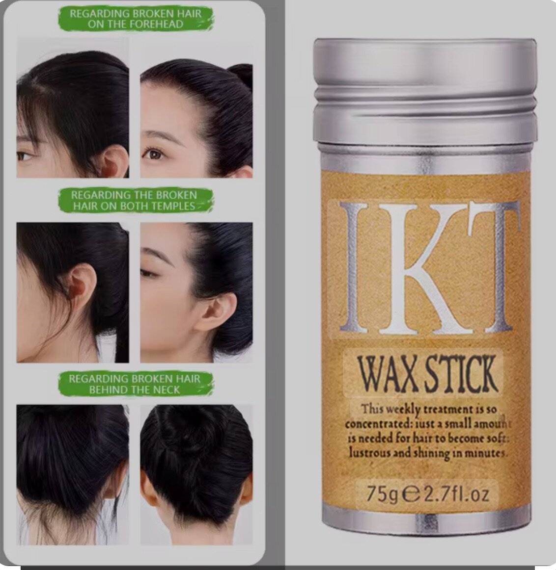 Cire coiffante pour perruque et cheveux