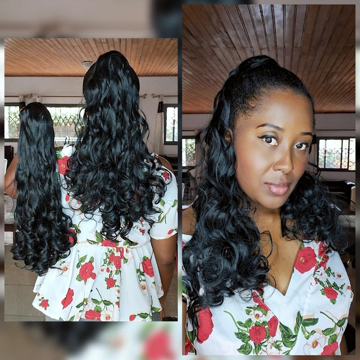 Postiche bouncy bouclée