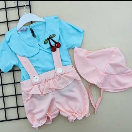 Ensemble bébé cerise été