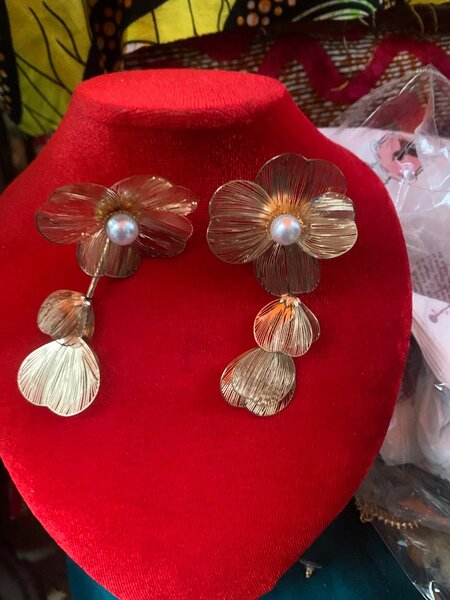 Boucles d'oreilles florales