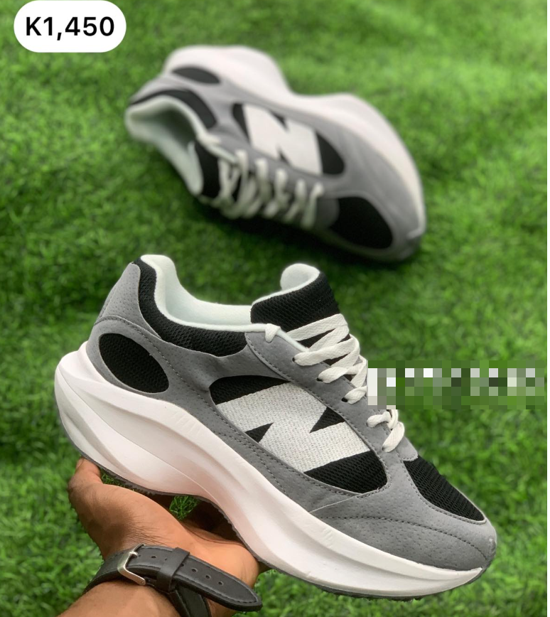 black and grey sneakers