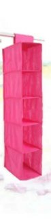 CUSTOMIZE 5 Shelf Clothes Hanging Organizers Pant Organizers Holder Wardrobe Section Storage Closet Organiser Shoe Clothes Garment Closet Organizer Hanging Storage Bag Wardrobe Cloth Organizer 5/6 Layers Shelf Foldable Clothing Storage Rack Shelves