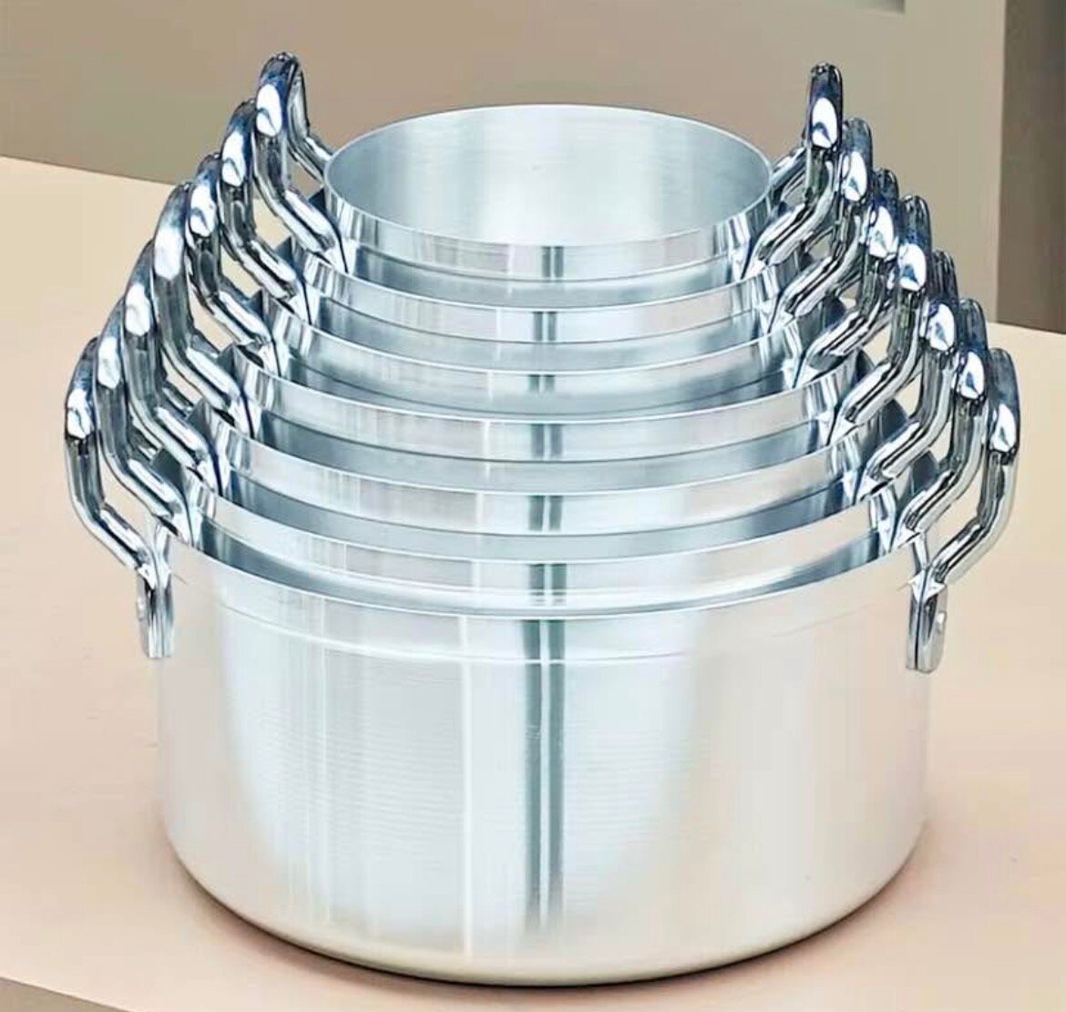 Ensemble de casseroles en acier inoxydable