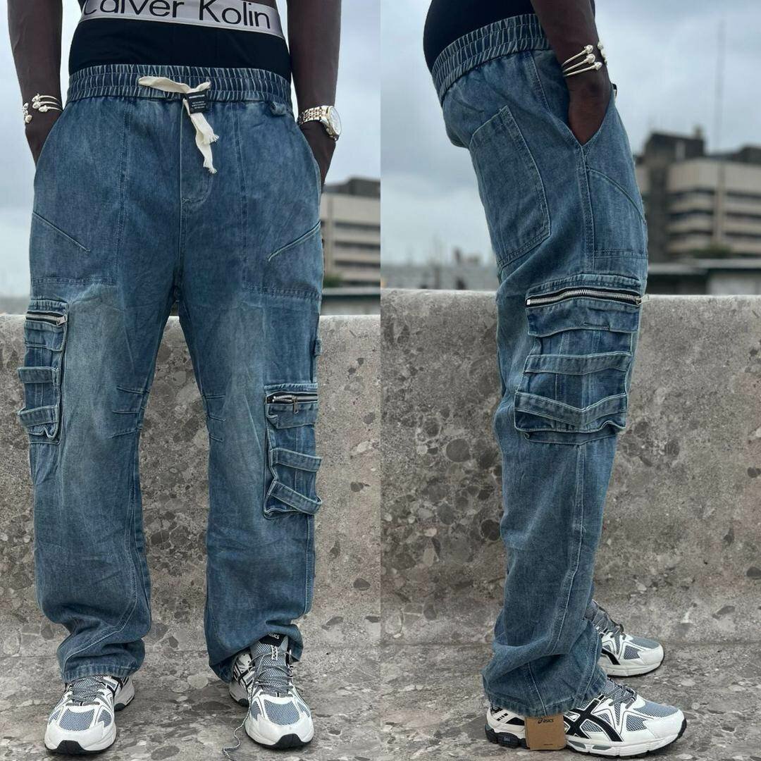 Gros bas en jeans